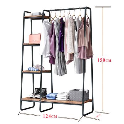 China China Living Room Furniture Manufacturers Products Adjustable Cloth Hangers (Others) Black Metal Coat Racks Stand Hangers For Clothes for sale