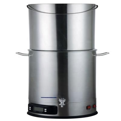 China Hotels Electric Stainless Steel Beer Kettle Three In One Prefect Beer Brewing Maker for sale