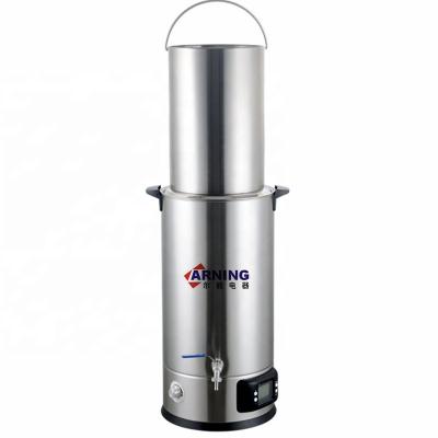 China Large Diameter (310mm) 35 Liter Stainless Steel Home Brew Beer Boiler With Digital Panel for sale