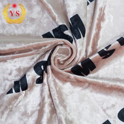 China 2020 Sustainable New Style Polyester Spandex Weft Knitted Velvet Fabric For Dresses for sale