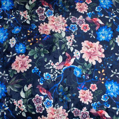 China Wholesale Sustainable Velvet Fabrics Velvet Printing Fabrics Textil For Garment for sale