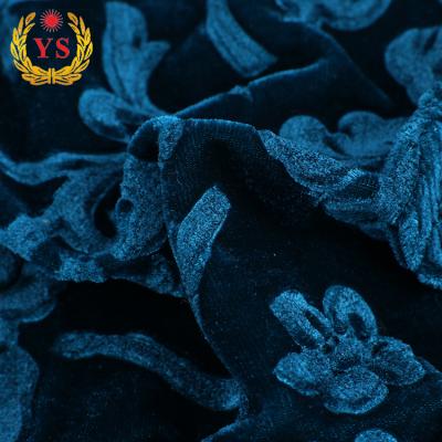 China Durable high quality spandex polyester elastic knitted velvet fabric cheap upholstery for curtain for sale