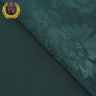 China Sustainable Cheap Price Plain Stretch Chair Velvet Sofa Cover Fabric For Home Textile for sale