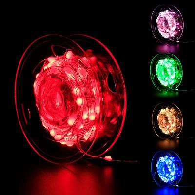 China Garden 20m LED Copper Wire String Light For Christmas Wedding Party Room Decor USB Powered 8 Function Remote Control Fairy Lights for sale