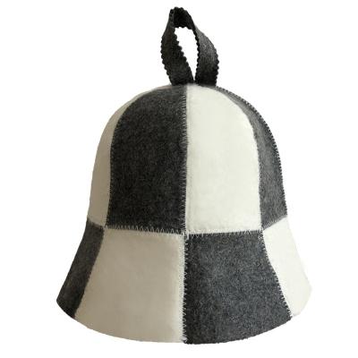 China Manufacturer Custom 100% Sustainable Wool Felt Sauna Hat With 3mm Felt Thickness for sale