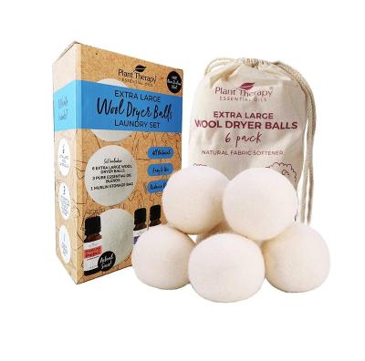 China Felt Wool Laundry Dryer Cleaning Balls 6 Packs for sale