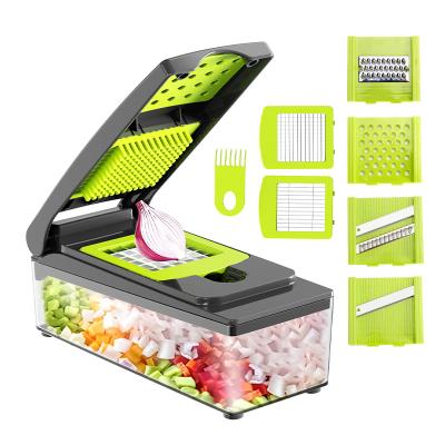 China Smiling Mom Viable Manual Vegetable Dicer Cut Mandoline Fruit And Vegetable Tools for sale