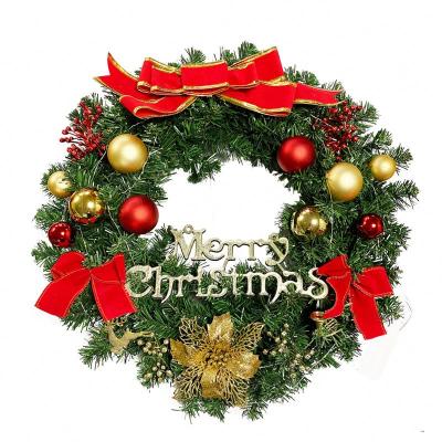 China Indoor Home Christmas Handmade Hanging Garland Wreath Interior Charming Design Decor Decoration for sale