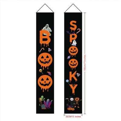 China New Product Halloween Door Curtain Christmas Couplet Banner Holiday Porch Hanging Decorative Hanging Banners for sale