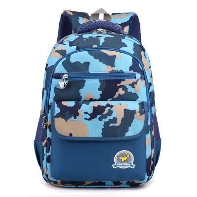 China Customized Anti-theft Logo Camouflage Boy Girl Student Backpack Children Book Backpack Camping Bag Outdoor for sale