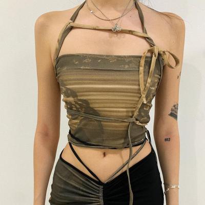 China Hot Selling New Ladies Wholesale Spot Anti-wrinkle Summer Tube Top Belly Button Sleeveless Vest Tops Base for sale