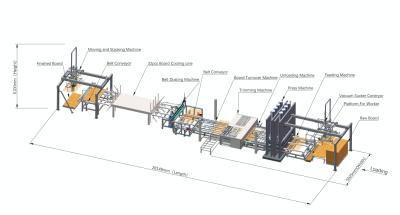 China Hot Press Melamine Board Artificial Board Short Cycle Press  28m Floor Area for sale