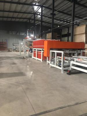 China Industrial Precision 20000kN Laminate Flooring Production Line Short Cycle Hot Press for sale