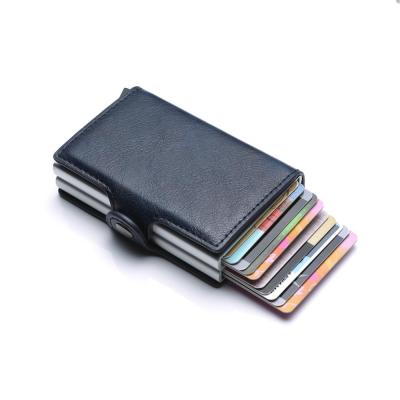 China New Design Portable Man PU Business Credit Card Holder for sale