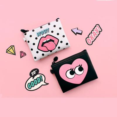 China Mini Hot Selling Cute Girls Cartoon Coin Purse Leather Wallet for sale