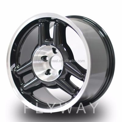 China ALLOY Flyway H602 17x8.0 17x9.0 Alloy Wheel Rim Gloss Black With Machined Face+Machined Lip for sale