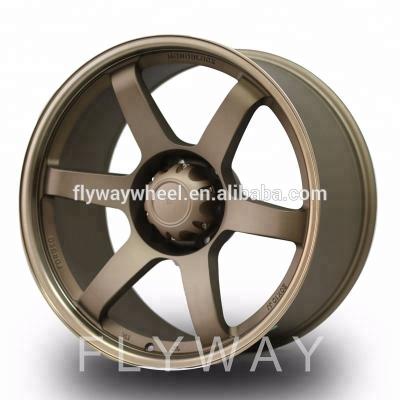 China ALLOY Flyway Spokes Aluminum Alloy TE37 Wheel Size 18x8.5 18x9.5 18x10.5 19x8.5 19x9.5 19x10.5 20x9.0 20x10.5inch for sale