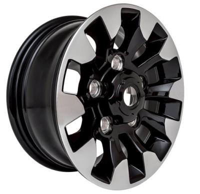 China FLYWAY 16x7.0 4x4 Size Aluminum Alloy Wheel 5H165.1 For Land Rover Defender Black Diamond Cut Finish for sale