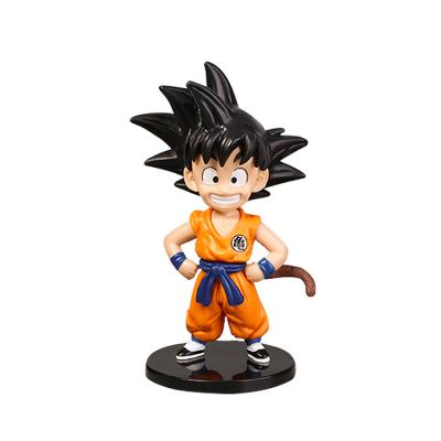 China Cartoon Toy Custom Anime Dragon Ball Collectible Action Number With Bye Bye Kakarotto Saiyan Super Son Goku Model for sale