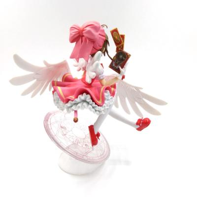 China Cheap Custom Dynamic Toys Girl Toy Factory Price Model Toy Factory Price Cartoon Anime Action Number Winged Staff Vinyl Flying Magic Toy First for sale