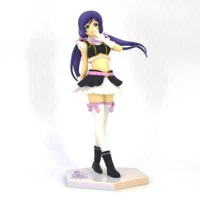 China Toy Lovely action number hair anime long purple cartoon toy art animation toys custom peripheral manual girl model for sale