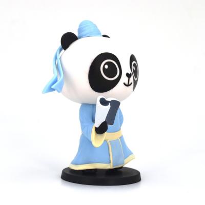 China Toy High Quality Manufacturer Animation Art Toys Custom Dynamic Playback Panda Model Collectible PVC Action Figure Cartoon Maker for sale