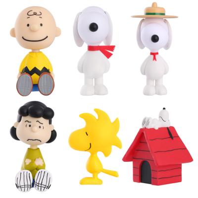 China Toy American Custom Plastic Plastic Cartoon Snopys Mini Blind Box Snopys Dog Toys for sale