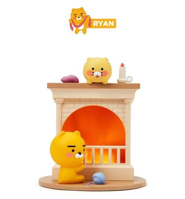 China Cartoon Toy Custom Led Fireplace Cartoon Mood Lamp For Kids Gift Or Kids Bedroom At Night for sale