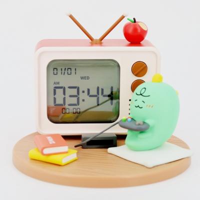 China Cartoon Toy High Quality Factory Toy TV Custom Collectible Model Alarm Clock Cute Directly Made Toys Custom Art Toy Manufacturer for sale