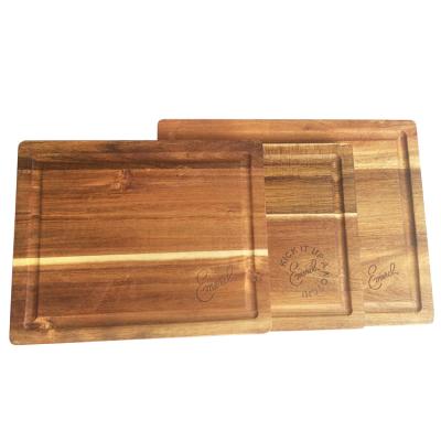 China Viable Wholesale Acacia Butcher Chopping Block Kitchen Cutting Board Acacia Wood Chopping Cutting Board for sale