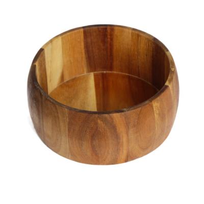 China Sustainable Services High Quality Customizable Large Acacia Wood Bamboo Bowls Acacia Wood for sale