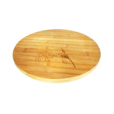 China Factory Outlet Sustainable High Quality Round Cutting Board With Engraved Logo for sale