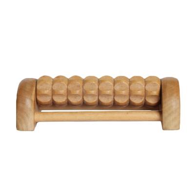 China Wholesale Big Foot Roller Circulation Blood Foot Care Tool Wooden Foot Massager Double for sale