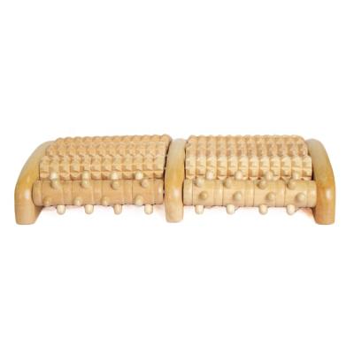 China Foot Foot Acupoint Massage Roller Set Wooden Muscle And Single Roller Massage for sale