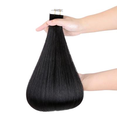 China 100% European Wholesale Unprocessed Virgin Brazilian Hair 22inch 100grams Straight Straight Hair Tape In Hair Extensions for sale