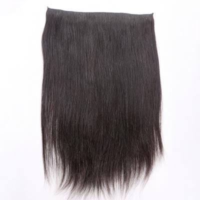 China Cuticle Aligned 100% European Extensions Wholesale Virgin Human Halo Hair One Piece Clip In Halo Extension for sale