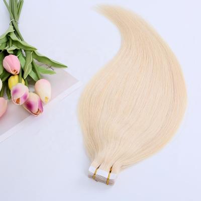 China New Arrival Silky Straight Wave Tape-in ​​100% Human Virgin Hair High Quality European Remy Hair 10A Cuticle Aligned Tape In Hair Extensions for sale