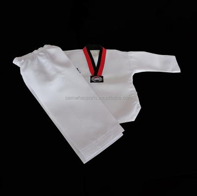 China Polyester / Cotton Customize OEM TKD TAEKWONDO DOBOK UNIFORM for sale