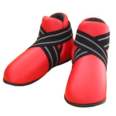 China Adult High Quality Red Foot Guard Taekwondo ITF Gear With Custom Logo OEM for sale