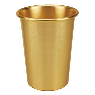 China Viable Indoor Kitchen Waste Bins Gold Office Metal Dust Bin Steel Dust Bin Container for sale