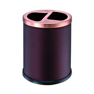 China Cute Decorative Garbage Sale Trash Cans Viable Hot Steel Round Indoor Large Trash Can Recycling Bins for sale