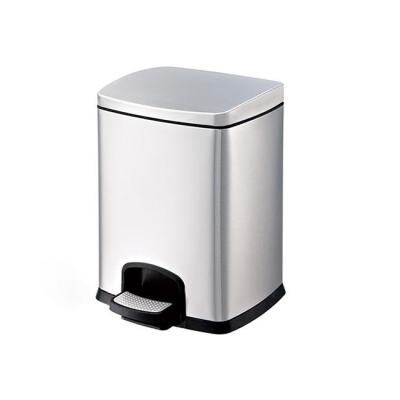 China Sustainable Indoor Recycle Bin Stainless Steel Litter Bin Hotel Public Trash Can for sale