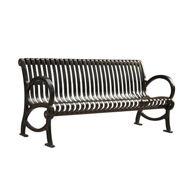 China Cast Iron Modern Leg Benches Outdoor Commercial Garden Seats Public Park Benches for sale