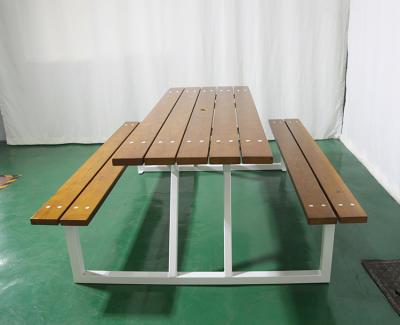 China Arlau Modern Garden Furniture Wooden Outdoor Wooden Table And Chairs Beer Table Set for sale