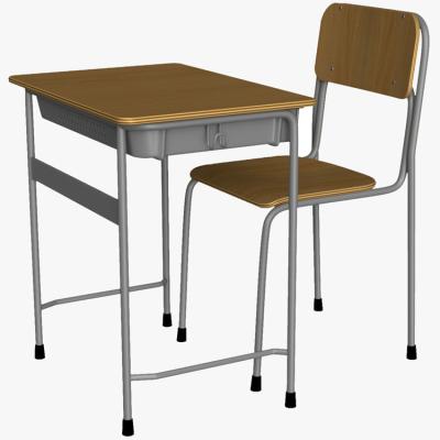 China Modern Classroom Furniture Elementary School Table Student Desk School Chair And Desk for sale