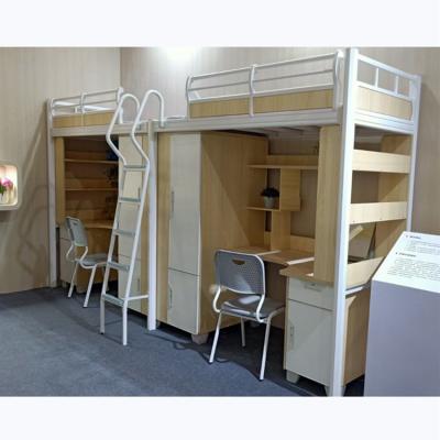 China Modern Student Modern Child Dormitory Furniture Room Bed School Attic Desk Adult Single Bed for sale