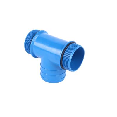 China China Suppliers Agricultural Plastic Water Hose Three Way Irrigation Hose Fittings With Two Valves For Irrigation for sale