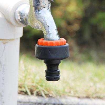 China Plastic Soft Fittings 1/2 And 3/4 Female Thread Gun Water Wash Station Nipple Connector Faucet Hose Connector for sale