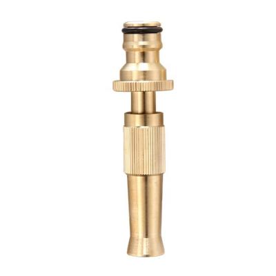 China Variable Water Sprayer Metal Flow Controls Brass Garden Hose Mist Water Nozzle Jet for sale