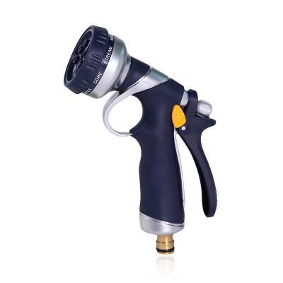 China Variable Flow Control Good Quality Garden Water Hose Spray Nozzle With Gun Copper Car Water Garden Connector Washing Spray Nozzles for sale